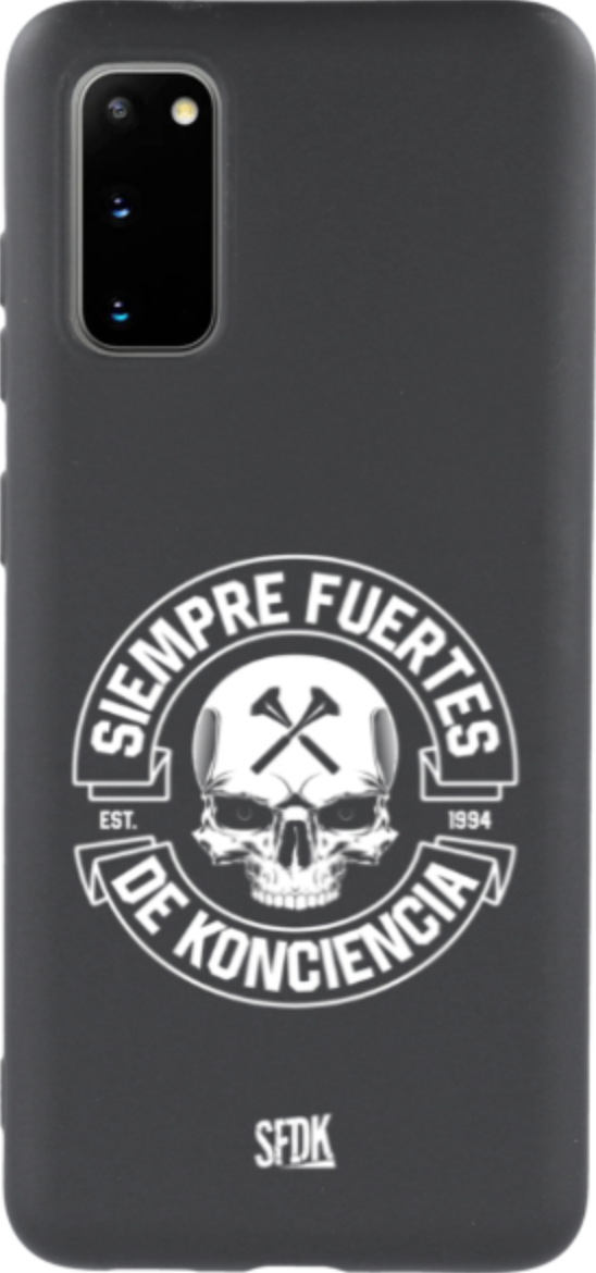 SFDK SKULL carcasa negra ultra suave SAMSUNG
