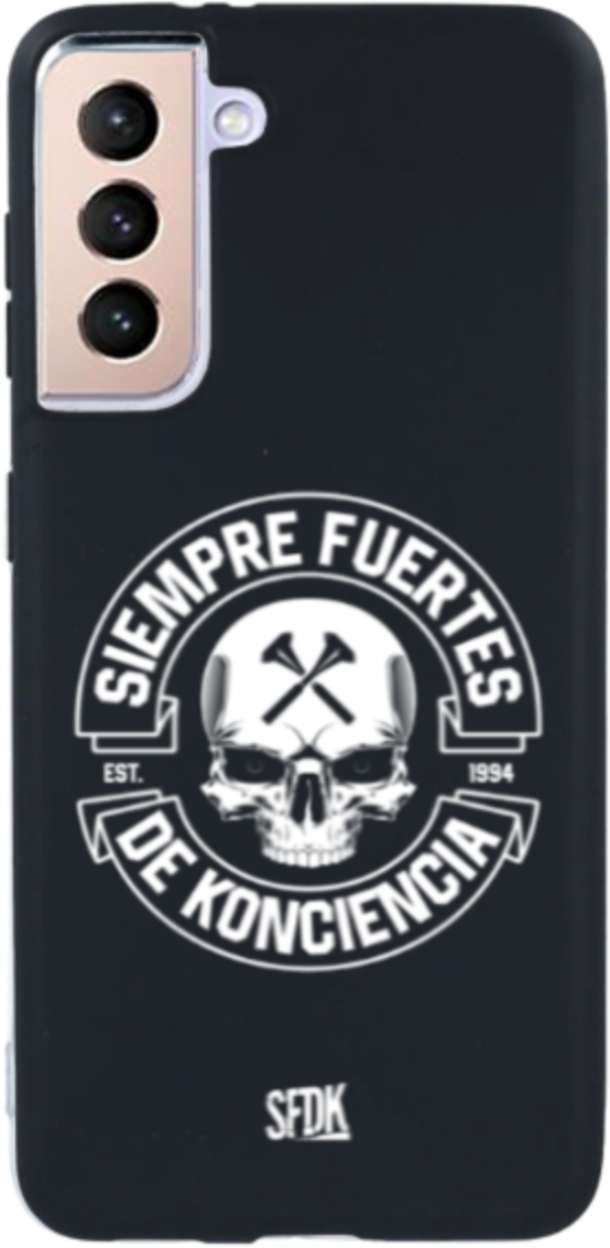SFDK SKULL carcasa negra ultra suave SAMSUNG