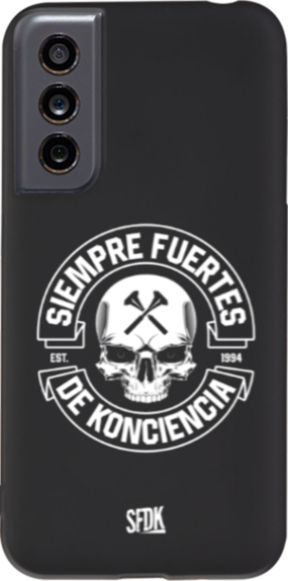 SFDK SKULL carcasa negra ultra suave SAMSUNG