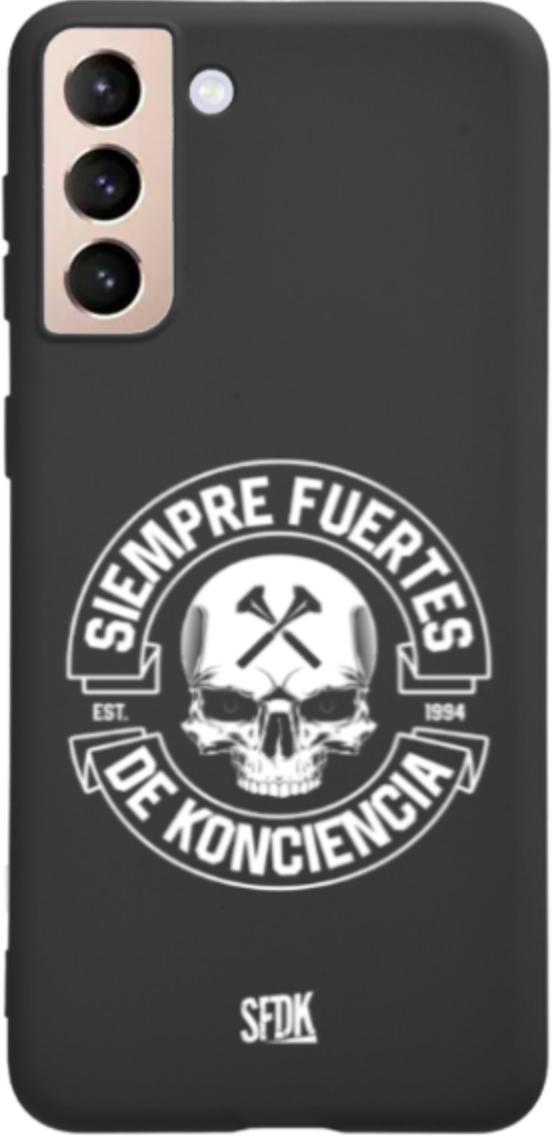 SFDK SKULL carcasa negra ultra suave SAMSUNG