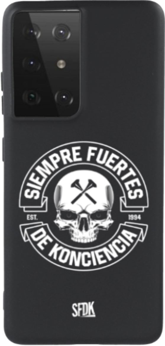SFDK SKULL carcasa negra ultra suave SAMSUNG