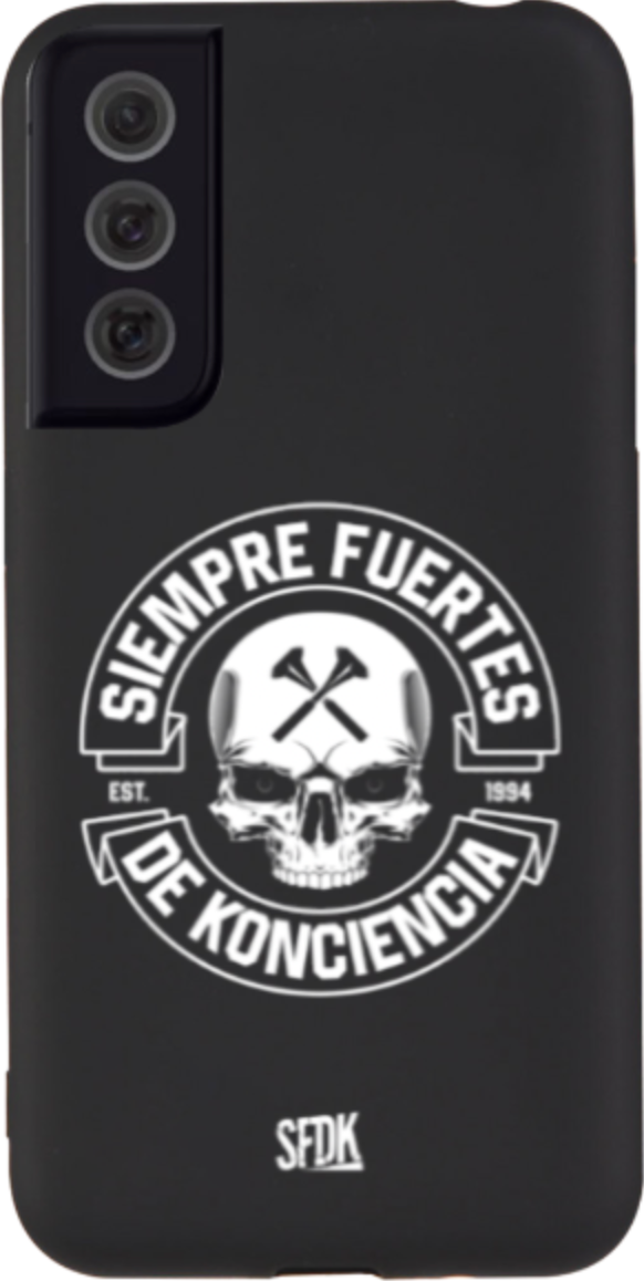 SFDK SKULL carcasa negra ultra suave SAMSUNG