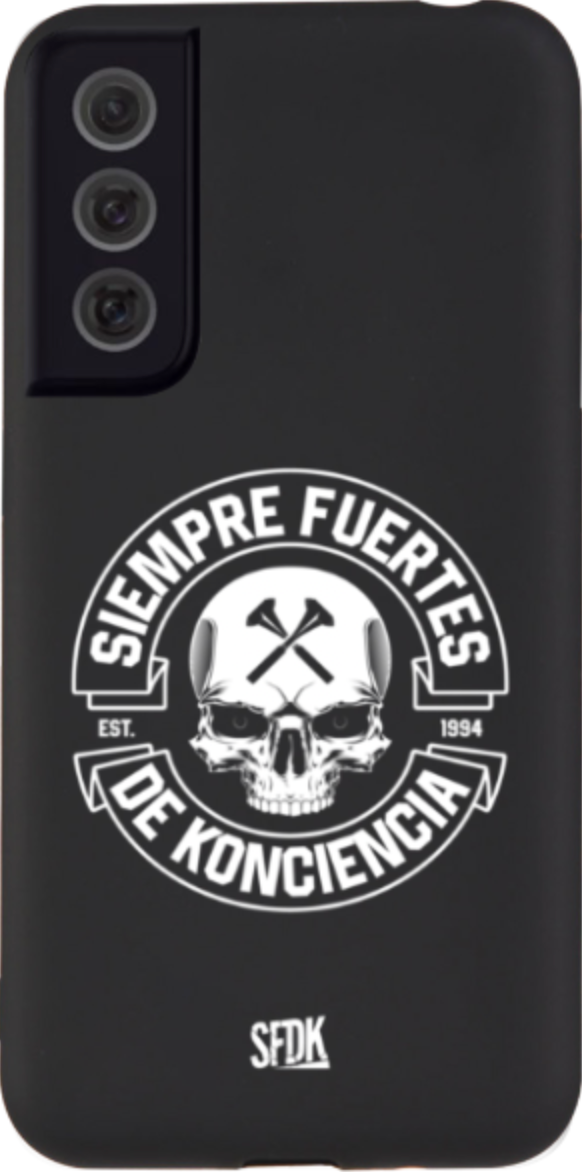 SFDK SKULL carcasa negra ultra suave SAMSUNG