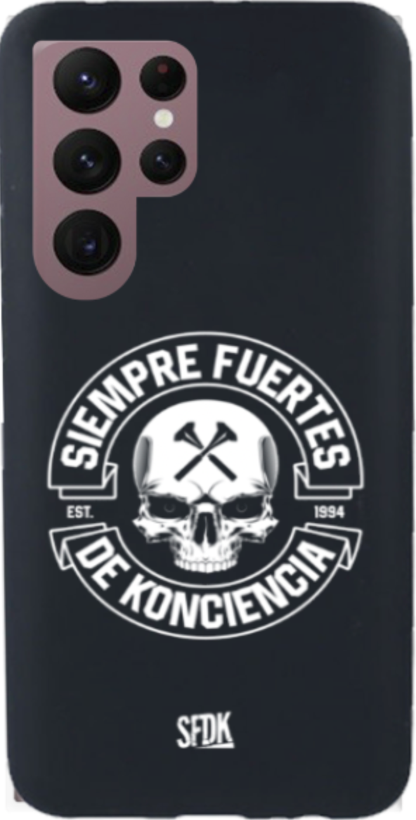 SFDK SKULL carcasa negra ultra suave SAMSUNG
