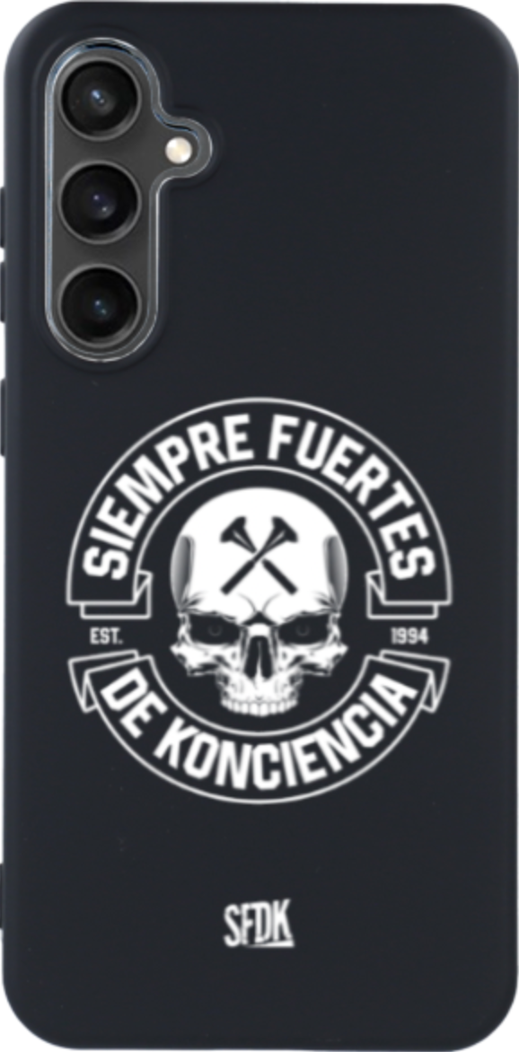 SFDK SKULL carcasa negra ultra suave SAMSUNG