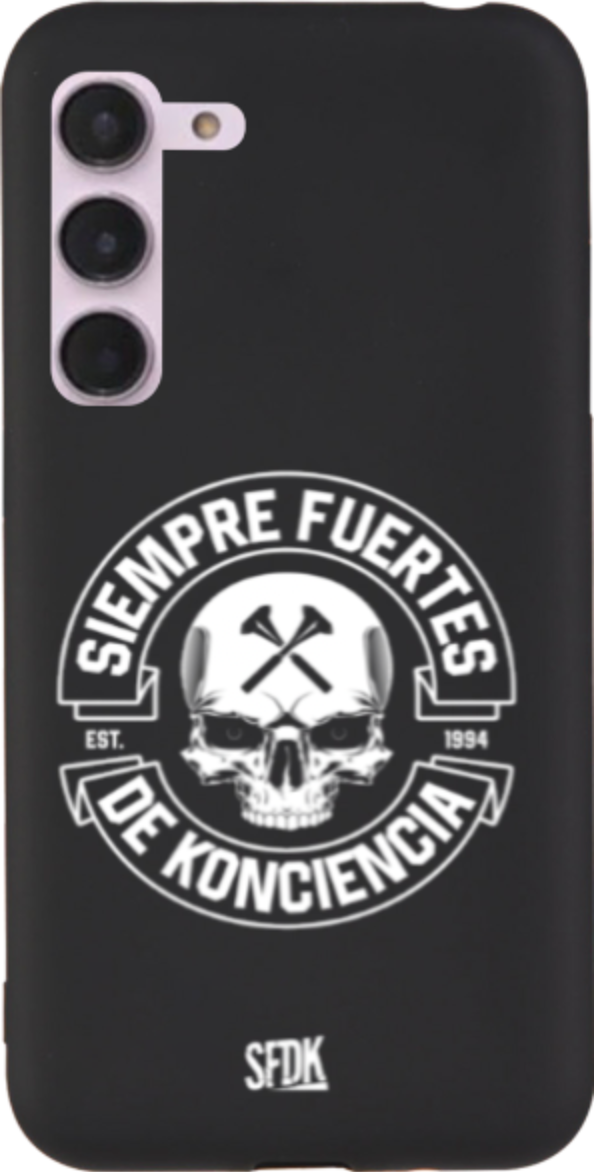 SFDK SKULL carcasa negra ultra suave SAMSUNG