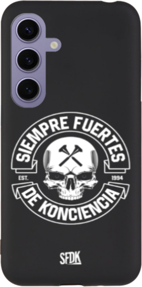 SFDK SKULL carcasa negra ultra suave SAMSUNG