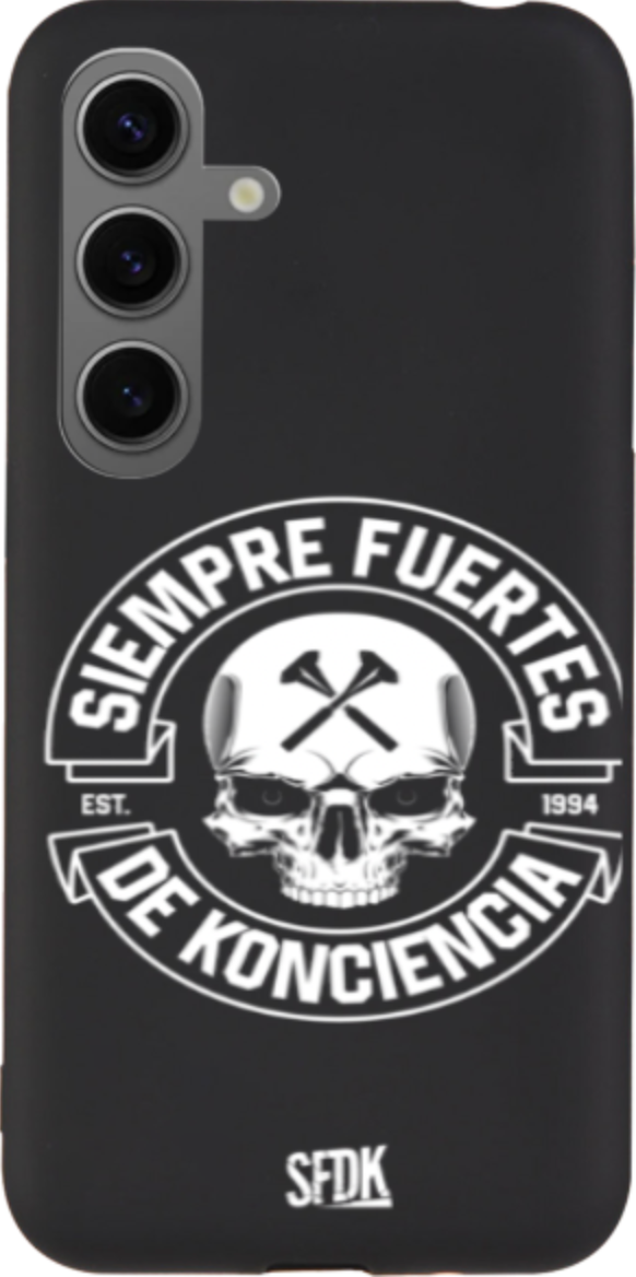 SFDK SKULL carcasa negra ultra suave SAMSUNG
