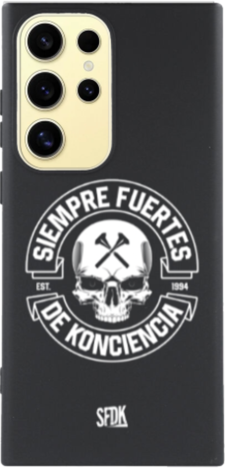 SFDK SKULL carcasa negra ultra suave SAMSUNG
