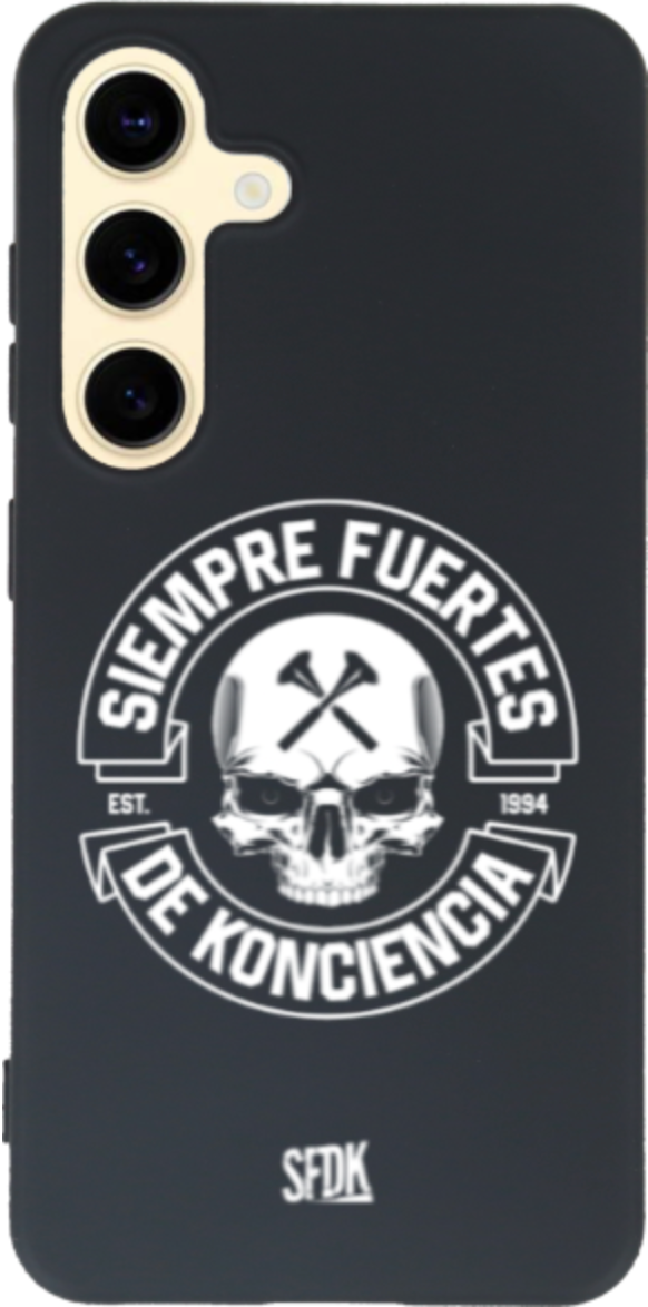 SFDK SKULL carcasa negra ultra suave SAMSUNG