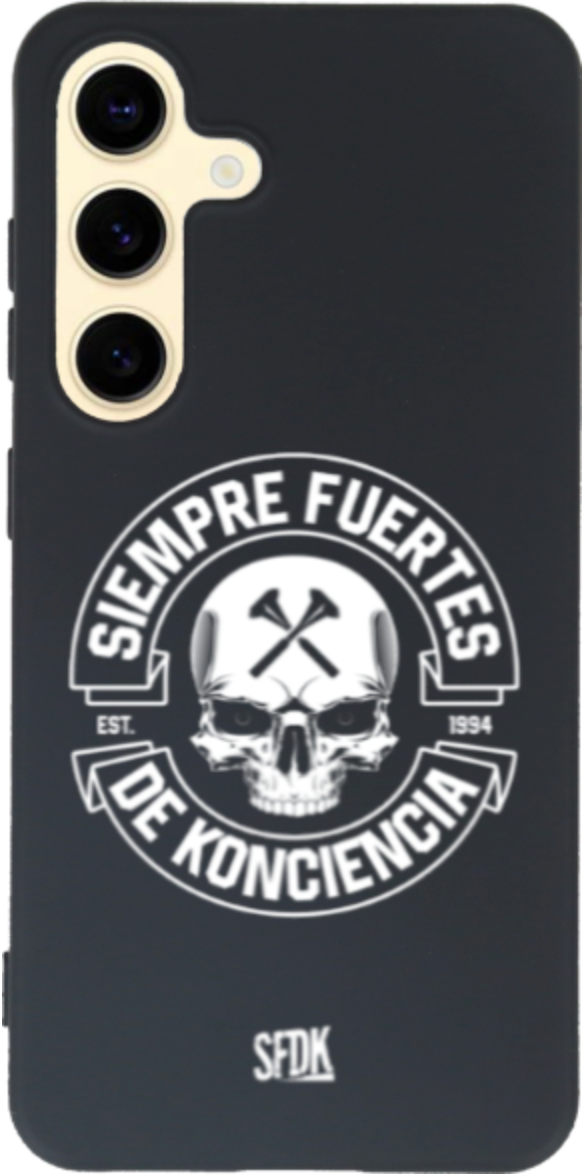SFDK SKULL carcasa negra ultra suave SAMSUNG