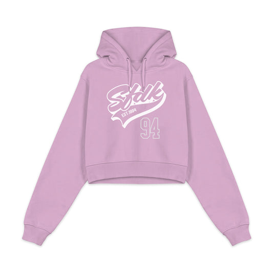 Sudadera rosa cropped de mujer "MAJESTIC 94"