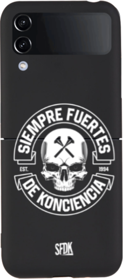 SFDK SKULL carcasa negra ultra suave SAMSUNG