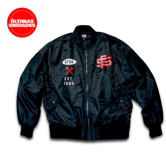 Chaqueta bomber negra Edición Limitada "SF"