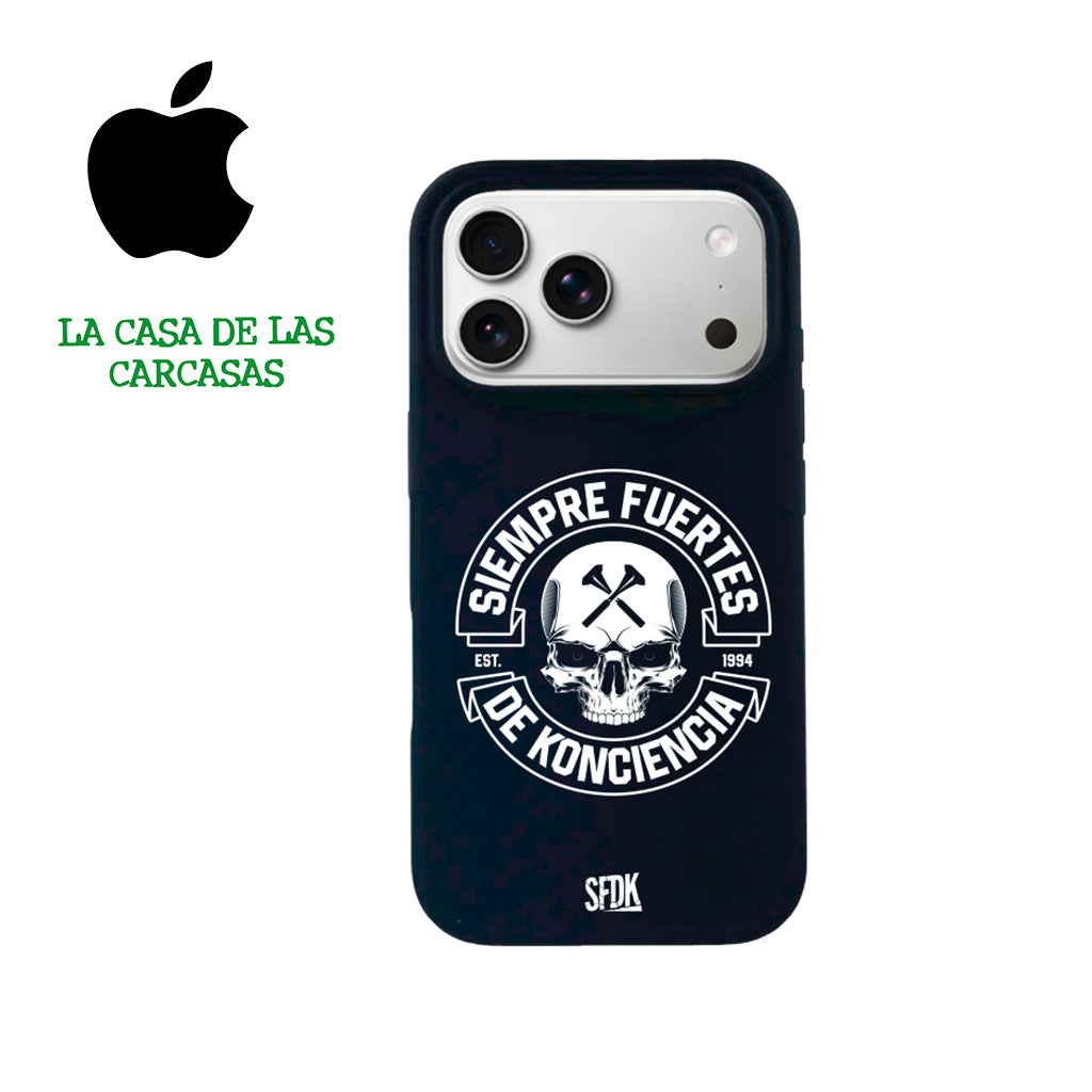 SFDK SKULL carcasa negra ultra suave APPLE