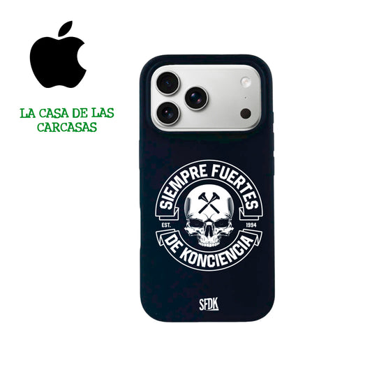 SFDK SKULL carcasa negra ultra suave APPLE