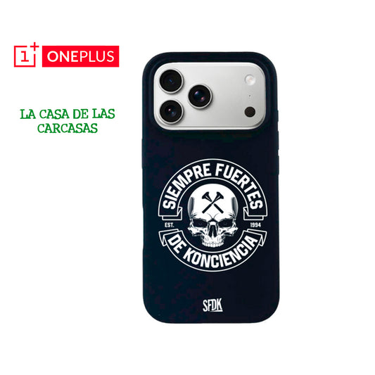 SFDK SKULL carcasa negra ultra suave ONEPLUS