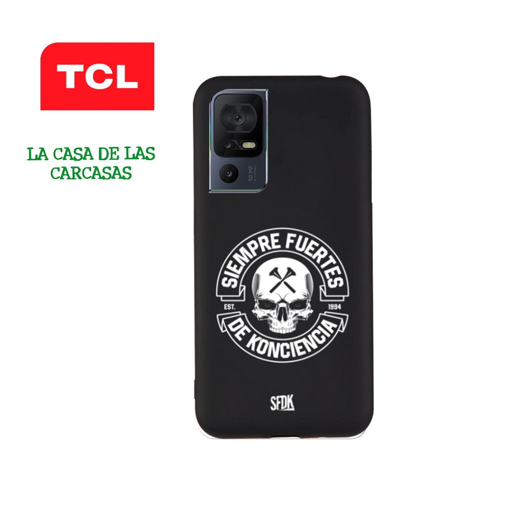 SFDK SKULL carcasa negra ultra suave TCL
