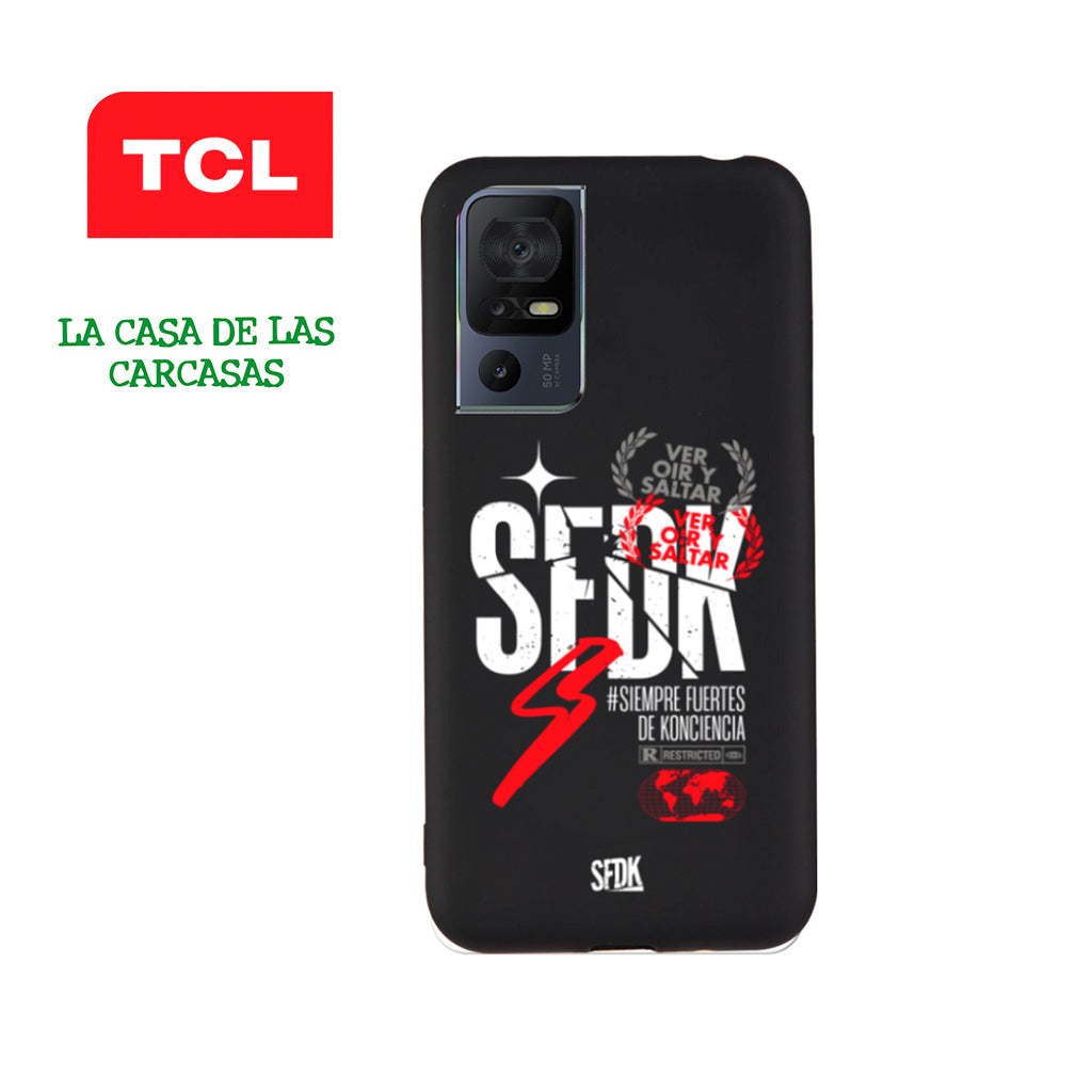 SFDK VOS carcasa negra ultra suave TCL