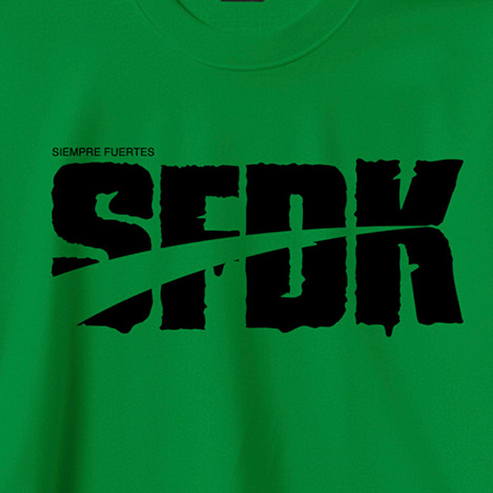 Camiseta verde letras negras "SLIMY"