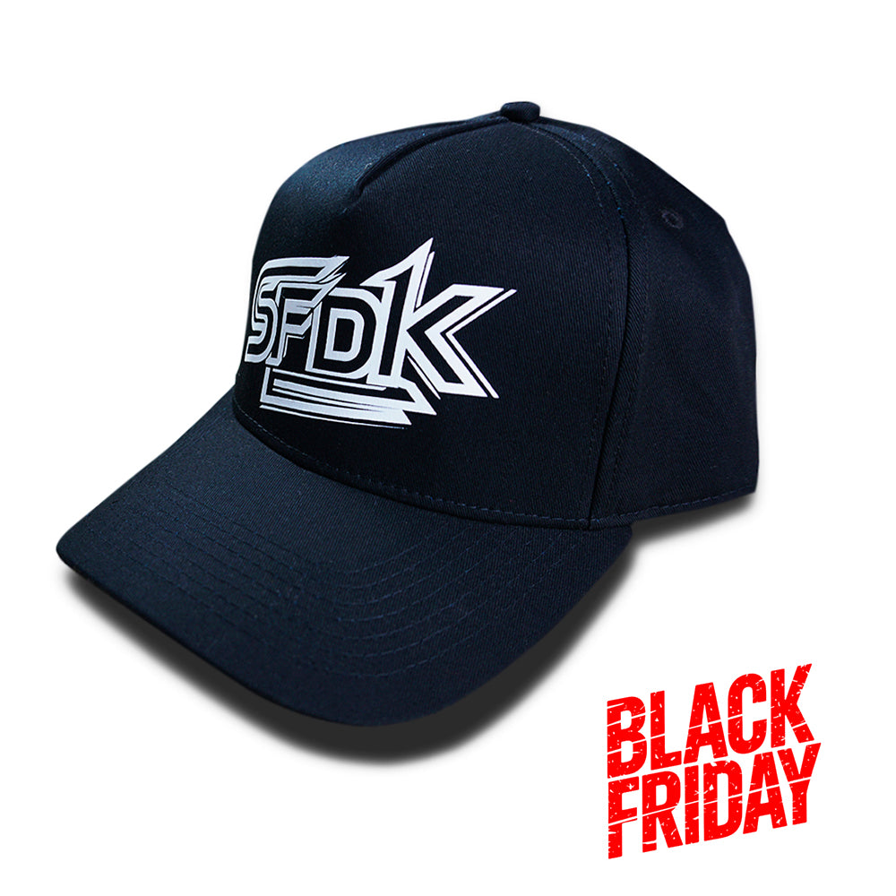 Gorra visera curva negra "FUTURE"