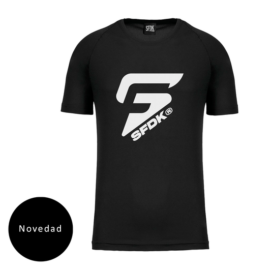Camiseta negra deportiva unisex "SF"