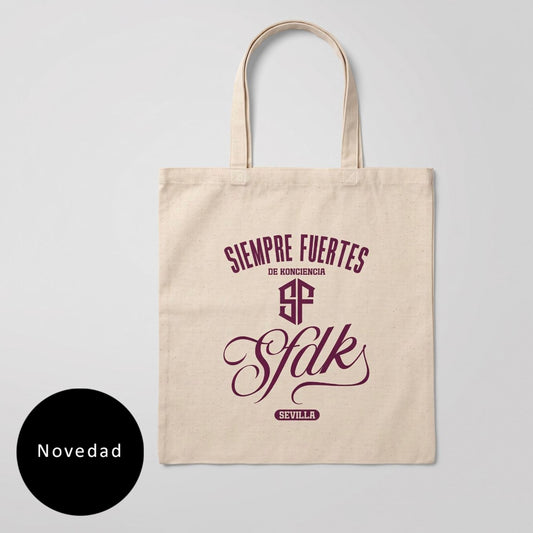 Tote bag "SFDK LEGACY" letras moradas