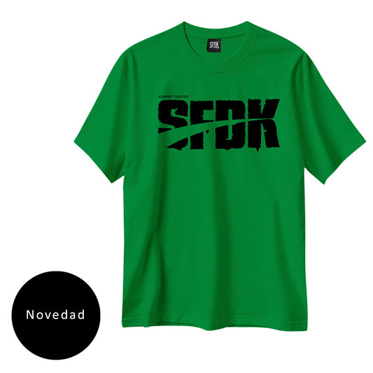 Camiseta verde letras negras "SLIMY"