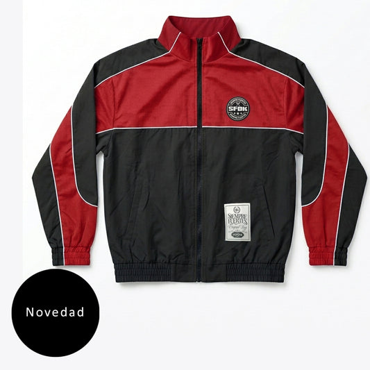 OFERTA LANZAMIENTO Chaqueta negra y roja deportiva "ORIGINAL RAP"