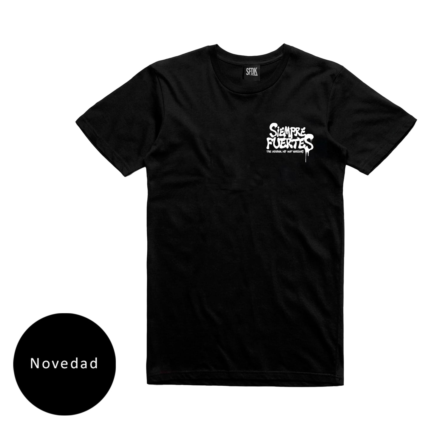 Camiseta negra " SFDK ORIGINAL RAP" (Prenda OVERSIZE)