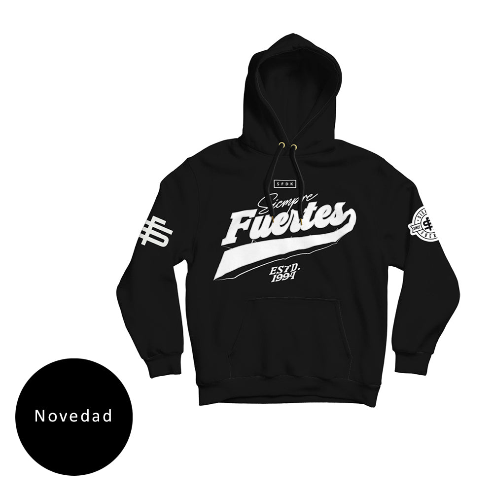 Sudadera negra "VARSITY"
