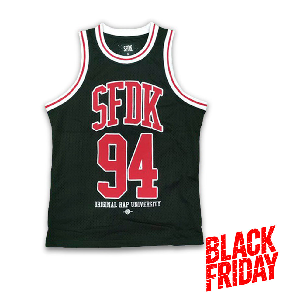 camiseta tirantes "PLAYER" negra