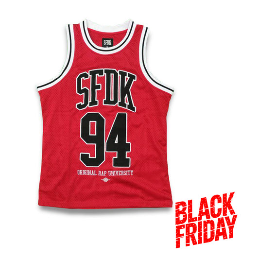 camiseta tirantes "PLAYER" roja