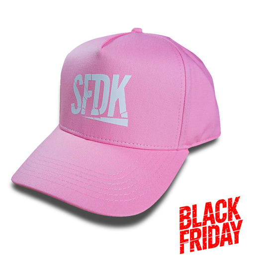 Gorra visera curva rosa "SFDK"