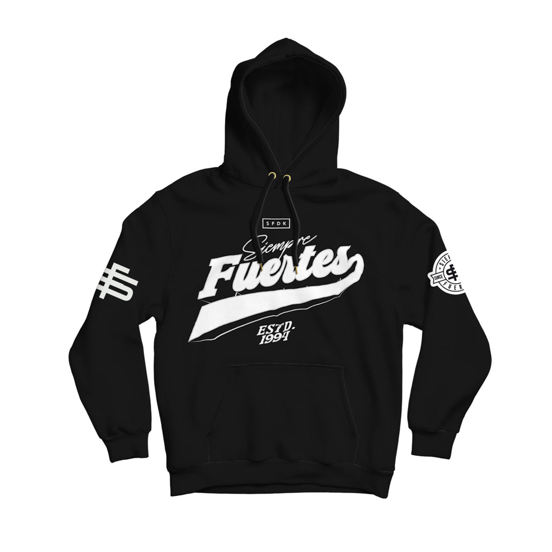 Sudadera negra "VARSITY"