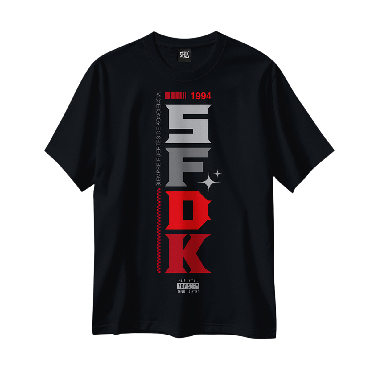 Camiseta negra "SERIOUS"