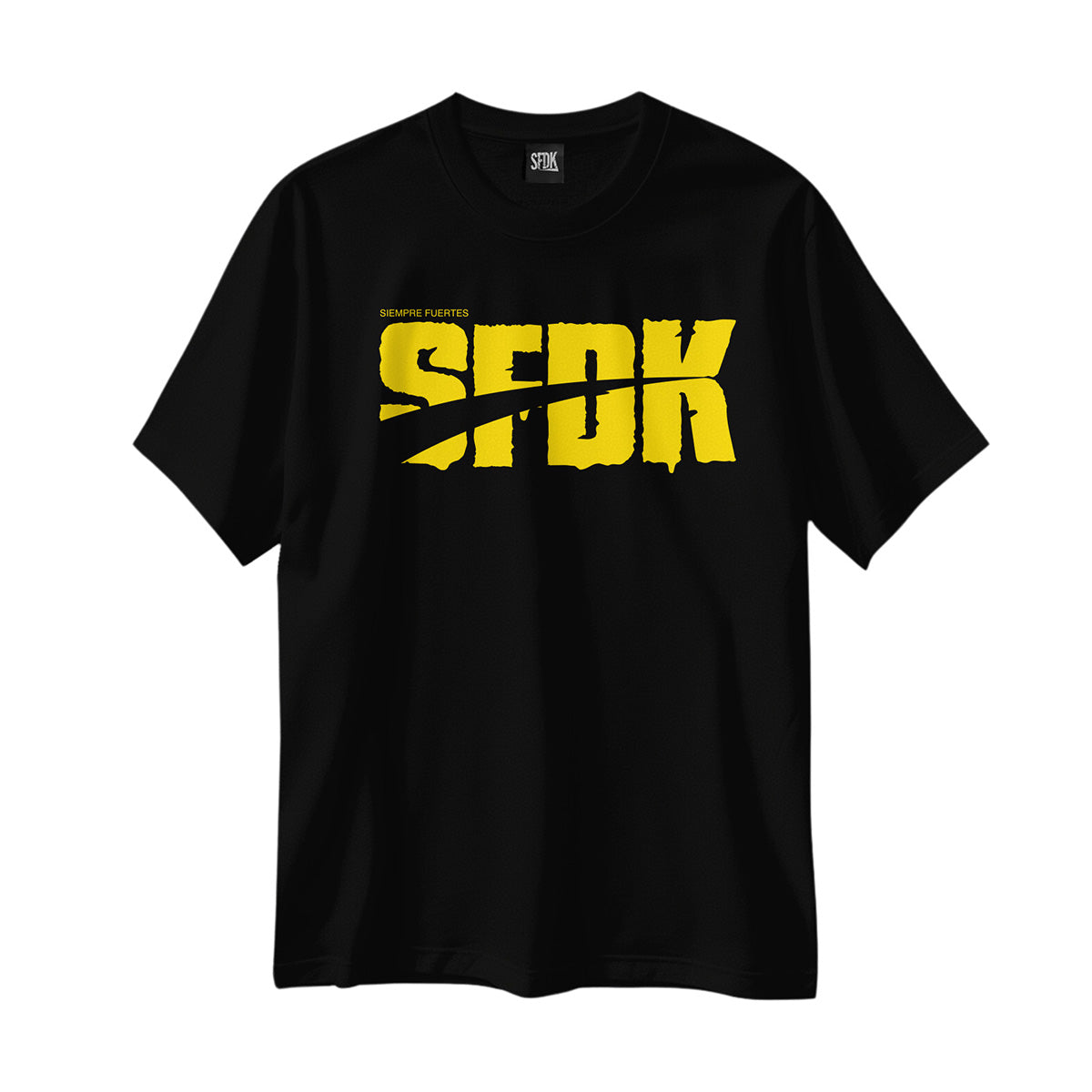 Camiseta negra letras amarillas "SLIMY"