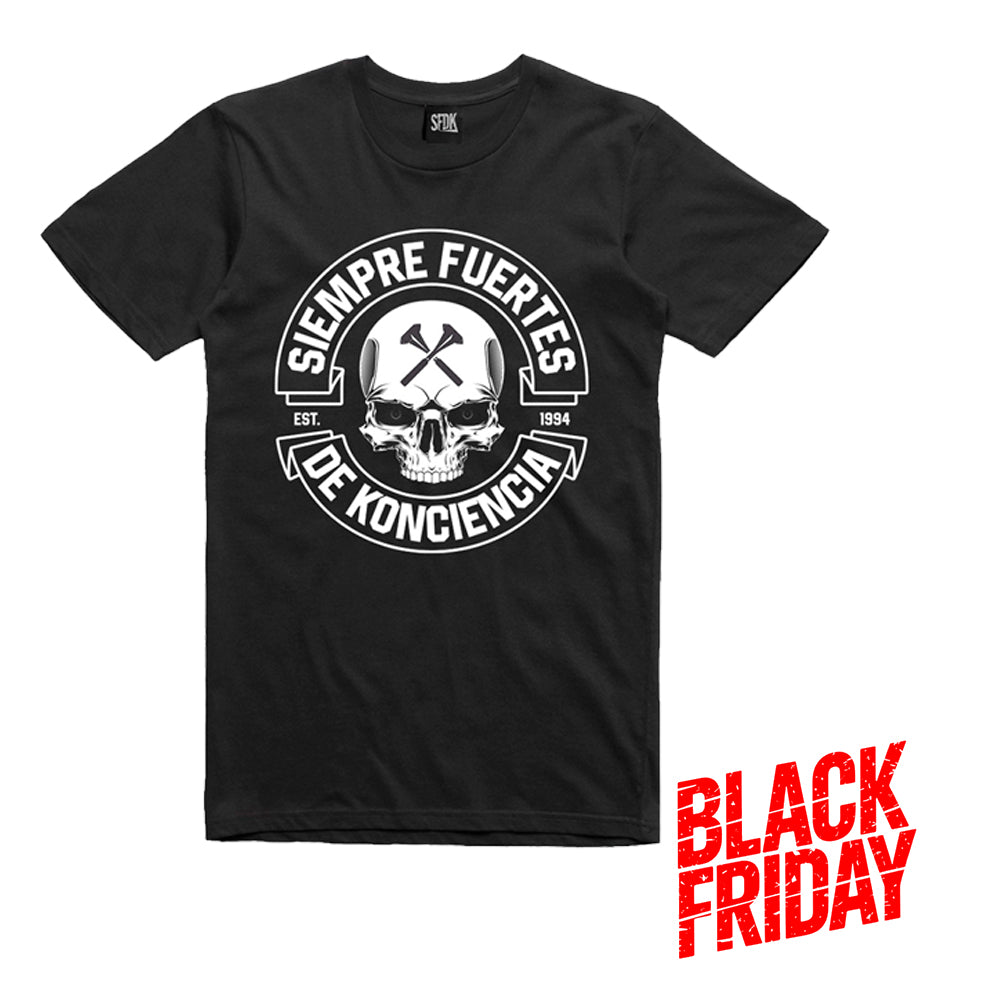 Camiseta negra "SKULL"