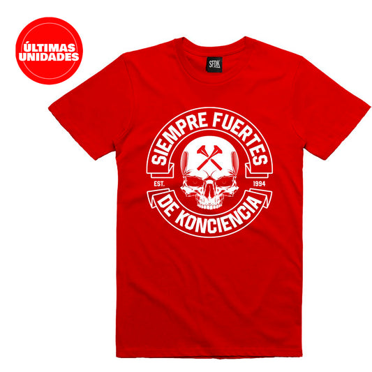 Camiseta roja "SKULL"