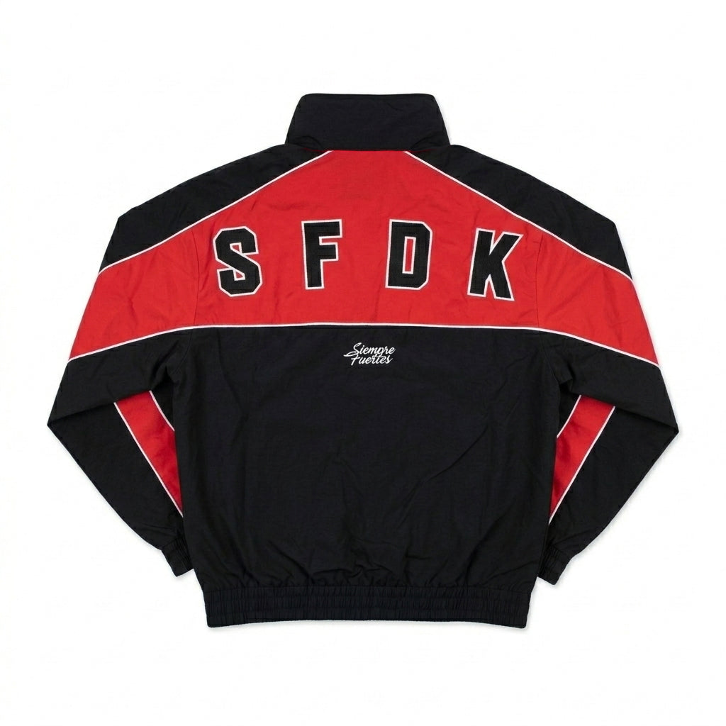 OFERTA LANZAMIENTO Chaqueta negra y roja deportiva "ORIGINAL RAP"